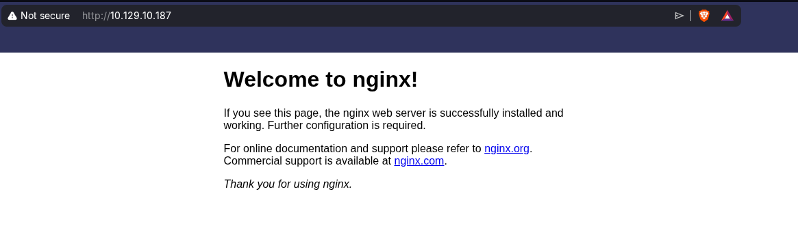 Imagen de web con Nginx