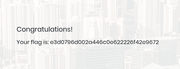 Successful SQL injection bypass
